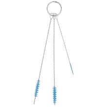 Renses&aelig;t Vikan 53623 Bl&oslash;d Bl&aring; bl&oslash;de b&oslash;rster &Oslash;2/5/6mm med 3 b&oslash;rster product photo