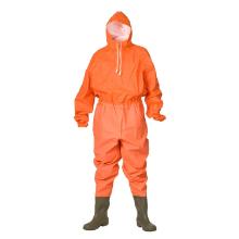 Rain Coverall Elka Orange PU/nylon with safety boot size 42 product photo