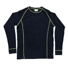 Termoundertr&oslash;je KeepWarm Rund hals l/&aelig; sort med gule s&oslash;mme 3funkt str 4XL/5XL product photo