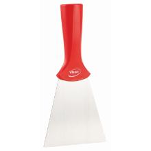 Hand scraper Vikan stainless steel 100mm with threaded handle Red 40114 product photo