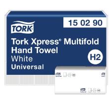 Hand towel sheet Tork Xpress H2 Multifold Standard white 196x255mm 2 layers product photo