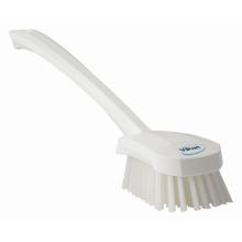 Washing brush Vikan 41865 Stiff White with long handle 415mm product photo