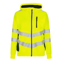 Sweat Cardigan FE Ladies Safety EN ISO 20471 yellow/blue ink polyester size XL product photo