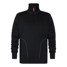 Sweatshirt High Neck FE Extend black cotton/polyester size 4XL product photo