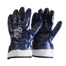 Handske BlueStar TiTan 1 Bl&aring; nitril med manchet heldyppet str 9 product photo