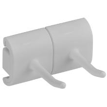 Wall bracket double hook white product photo