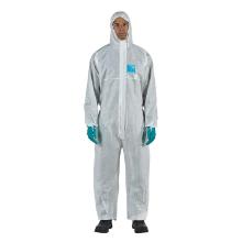 Beskyttelsesdragt AlphaTec&reg; 5/6 1500 PLUS 111 hvid med bl&aring; tapede s&oslash;m str XL product photo