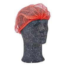 Mob Cap pleated red w/single rubber band size XL product photo
