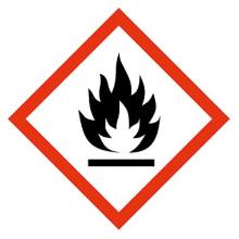 Label self adhesive vinyl Flammable size 15x15 mm product photo