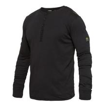 T-shirt Grandad FE Extend l/&aelig; Sort bomuld str XL product photo