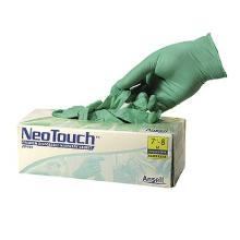 Handske NeoTouch 25-101 Grøn neopren 0.1mm pudderfri str XL product photo