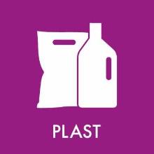 Pictogram 'Plast' self-adhesive 12x12cm product photo