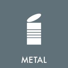 Pictogram 'Metal' self-adhesive 12x12cm product photo