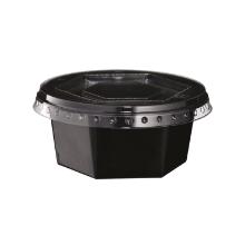 Dressing cup Catersource 50ml &Oslash;68xH31mm RPET black hexagonal product photo