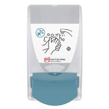 Dispenser SCJP Cleanse Antibac Manuel gennemsigtig/turkis til 1ltr patron product photo