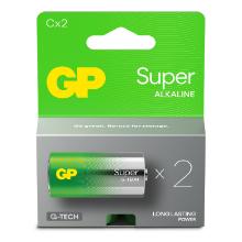 Batteri Alkaline C GP Super 14A/LR14 2 pak product photo