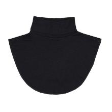 Halsvarmer sort rib superwash 100% merino uld str. L-XL product photo