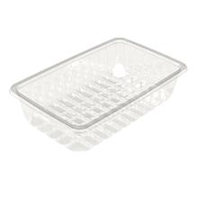 Plastbakke K81-60S rekt klar rPET 1850ml 261x160x60mm product photo
