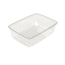 Plastbakke 2270-75S rekt klar rPET 2890ml 268x194x75mm product photo