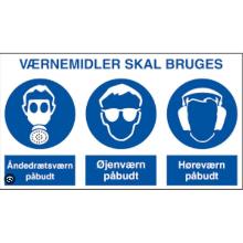 Skilt P201/P202/P204 &aring;ndedr&aelig;tsv&aelig;rn/h&oslash;rev&aelig;rn/&oslash;jenv&aelig;rn p&aring;budt product photo