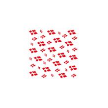 Serviet hvid 33x33cm med det danske flag 3 lag product photo