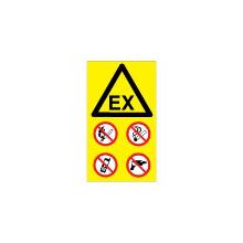 Skilt 401615V ATEX Kombiskilt 170x297 vinyl product photo