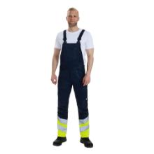 Overall Safety Blue ink /Gul polyester/bomuld stretch EN-ISO20471 kl. 1 Str. 72 product photo
