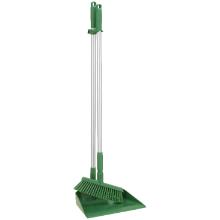 Dustpan and broom set Vikan 56662 upright 330mm Green product photo