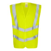 Safety vest FE yellow EN-ISO20471 cl. 2 velcro closure 100% polyester M/L product photo