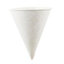 Cone cup white 100% paper 118ml / 4oz &Oslash;68mm x H90mm platic free product photo