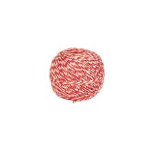 Lace yarn Seaming 6/3 approx. 220 m Flax Red/White product photo