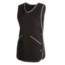 Apron sandwich adjustable straps black contrast lining polyester/cotton M/L product photo
