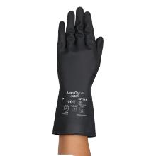 Glove AlphaTec®87-118 black latex 0.8mm size 11 product photo