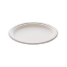 Plate bagasse nature round &Oslash;23cm PFAS Free product photo