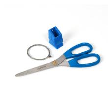 Scissors blue metal detectable product photo