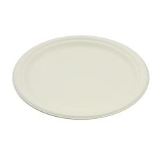 Plate bagasse nature round Ø26cm PFAS free product photo