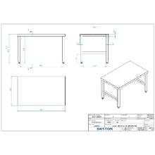 Understel rustfrit st&aring;l 900x550x550mm product photo