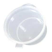 Dressing cup Catersource 30ml Ø50x25mm round hinged lid 1oz transparent PP product photo