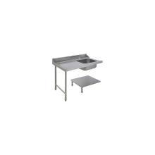 Sink table SS 1200x720x850mm 1 sink right in left for hood dishwasher AAL0124 product photo