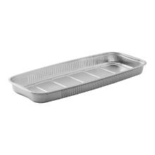 Alu tray Ready2Cook rect silver 1988ml 416x179x34mm w/handle product photo