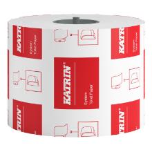Toiletpapir Katrin System 2-lags Ø135mm L92mxB99mm Perforeret Nyfiber Hvid product photo