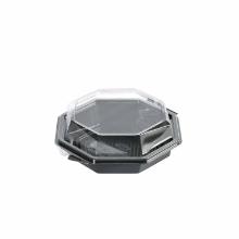 Lunchbakke Octaview gr&aring;/klar PET 417ml &Oslash;160xH60mm m/l&aring;g product photo