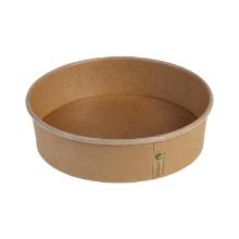 Salad bowl Naturesse 900ml &Oslash;185xH49mm cardboard/PLA Brown product photo
