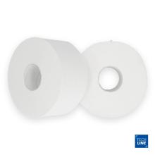 Toiletpapir Techline Jumbo Mini 2-lag Ø19cm L180mxB9cm Nyfiber Hvid product photo