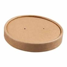 Cardboard lid &Oslash;90mm for soup-to-go cup cardboard/PLA Brown product photo