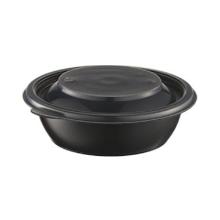 Small round black PP container 240ml &Oslash;127x51mm product photo