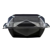 Lunchbakke Octaview New sort/klar PET 400ml 150x150x70mm m/l&aring;g product photo