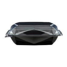 Lunchbox Octaview New black/clear PET 185x185x70mm w/lid product photo