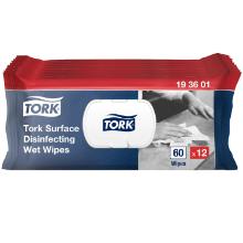 Desinfektionsklud Tork Wet Wipes uden Alkohol W20 Hvid product photo