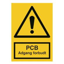 Skilt PCB Adgang forbudt 210x297 vinyl product photo